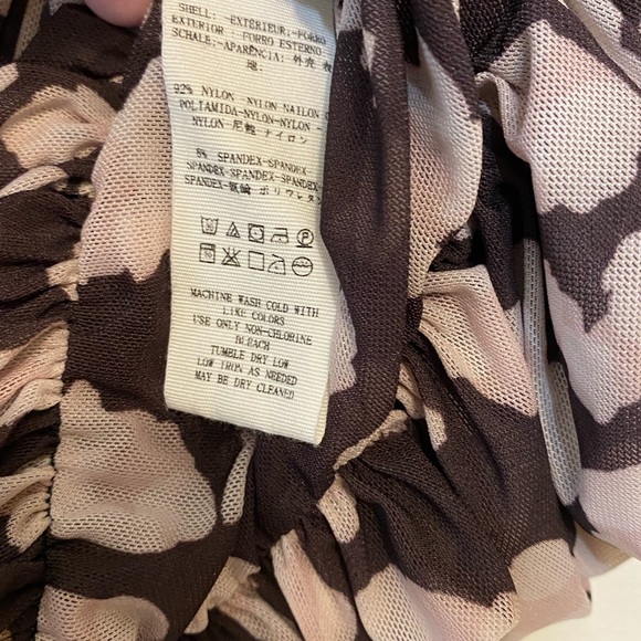 Free People Megs Blouse, size small (animal print) - Picture 5 of 8